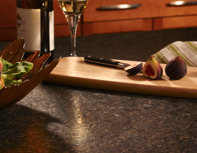 Dark Kitchen Counter Top