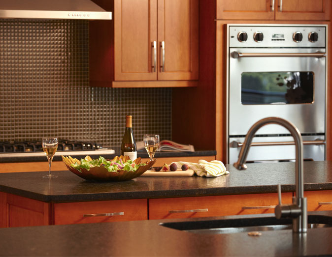 Dark Kitchen Countertop